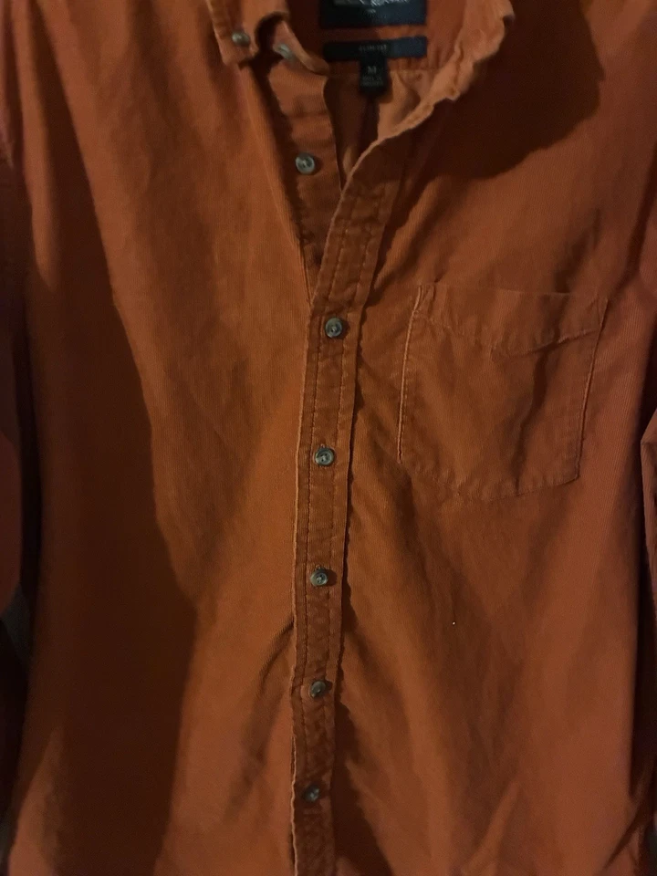 Banana Republic Men's Slim Fit Long Sleeve Top Button Down Plaid Shirt Size M - Image 4 of 4