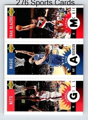 1996-97 Upper Deck Collectors Mini-Cards Kendall Gill Nick Anderson Aaron Mckie