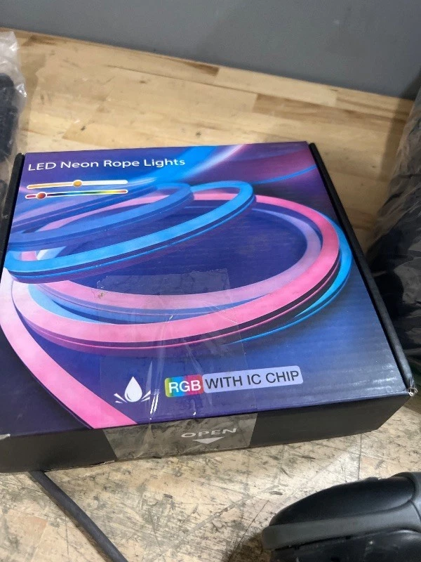 16.4Ft RGB+IC Neon Rope Lights with App Control & Music Sync for Unique Decor