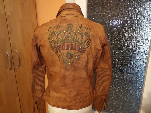 Redskins Lederjacke Bikerjacke Cabrio-Jacke Vintage Used Gr. XL - Picture 2 of 17