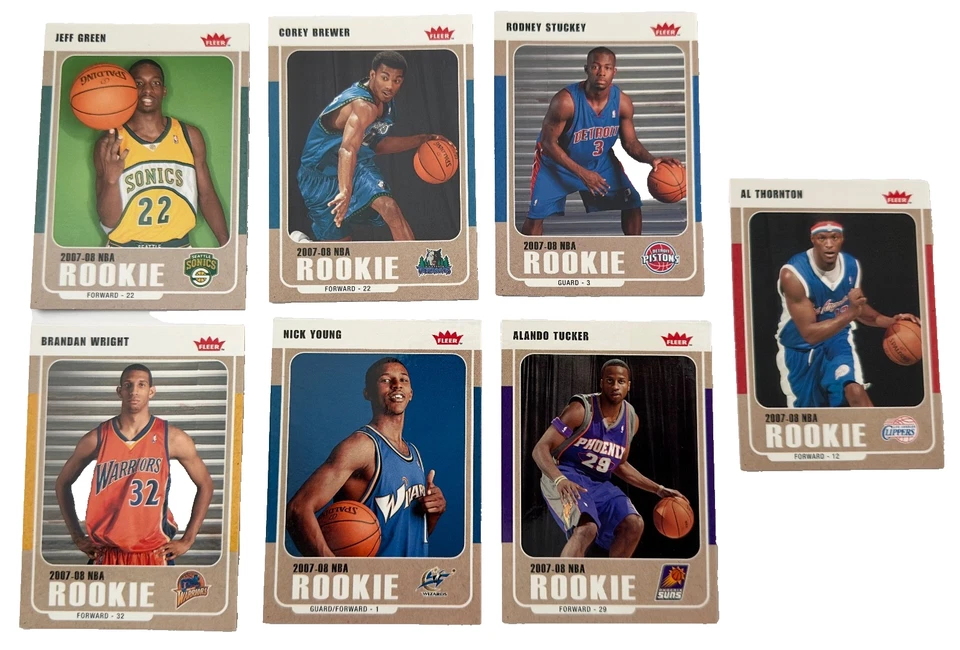Fleer Glossy Rookie 2007 lote de 15: Noah, Conley, Green, Oden, Chandler, casi nuevo Foto 4 de 4
