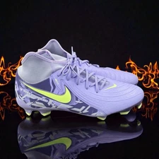 Nike phantom Luna II Academy FG Soccer Cleats Lilac Volt Mens US 13 HF1598-500