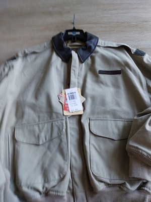 New USAF A2 Jacke STOFF Avirex No Cockpit No US Wings XL New