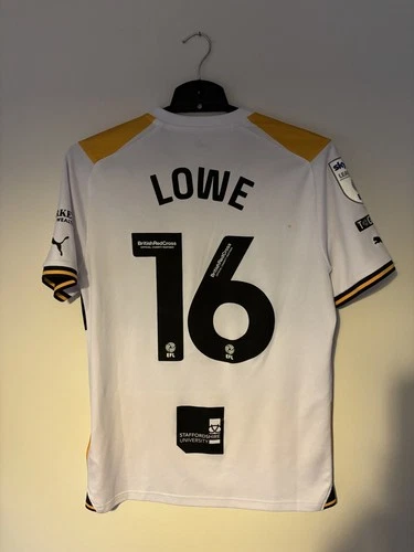 Port Vale FC match worn football shirt jersey trikot maglia camiseta Lowe