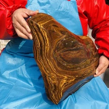 26.59LB Large Natural Tiger's Eye Stone Quartz Crystal Mineral Specimen Healing