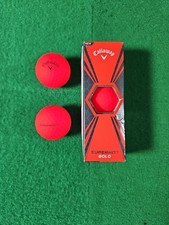 Callaway Supersoft Bold Matte Red Golf Balls / 5 Balls / New In/Out Of Box