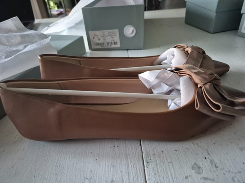 NIB - C.Paravano Brown Pointy Bow Flats (Aida) - 41 (US 10.5) - Picture 7 of 8