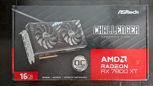 ASRock AMD Radeon RX 7800 XT Challenger OC 16GB GDDR6 Graphics Card