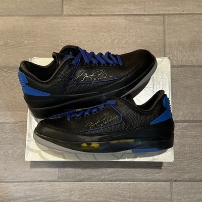 Jordan 2 Off-White Black Blue Size 9.5