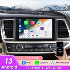 CarPlay Android 14 For Toyota Highlander 2014-19 Car Radio Stereo GPS Navi 32GB