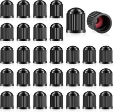 1000 Black Plastic Tire Valve Stem Caps Wo-ring For Car Bike Suv Truck
