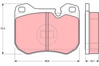 TRW Bremsbelagsatz Scheibenbremse GDB309 FüR Porsche 928 944 924 Carrera Turbo