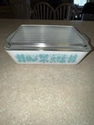 Vintage Pyrex Amish Butter Print 1 1/2 Quart Rectangular Casserole Dish With Lid