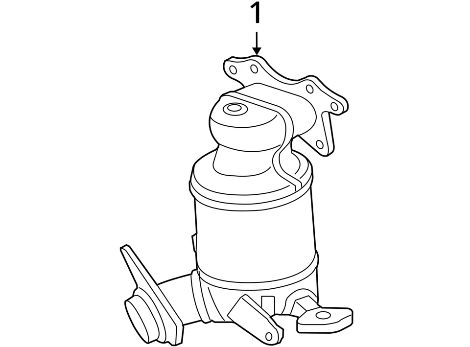 2011-2012 Honda Fit 50767 Exhaust Manifold 18190RP3A10 - Image 4 of 4