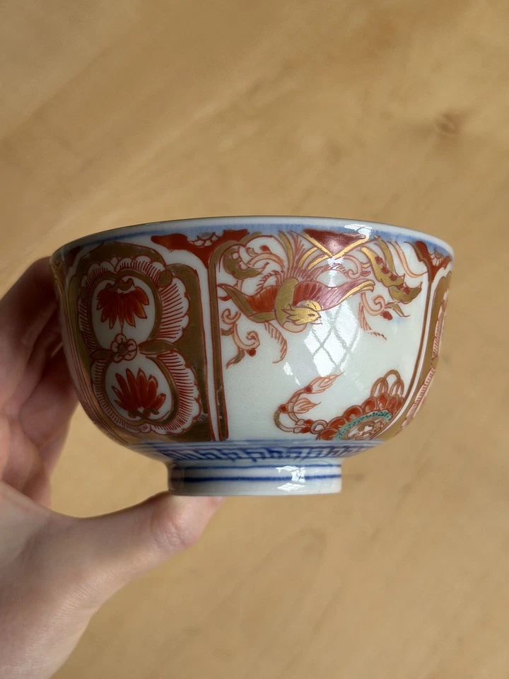 Antique Gold Imari Hand Painted Footed Bowl - Image 3 of 4