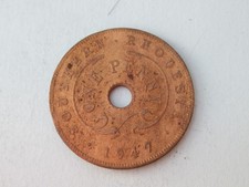 1947 Southern Rhodesia Penny 1d King George VI