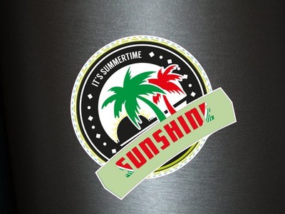 1 x Aufkleber Sunshine Sonnenschein Sun Shine Sticker Urlaub Holiday Strand OEM
