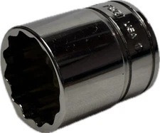 Snap On 3/8" 12 Point SAE 13/16" Flank Drive Shallow Socket USA F261