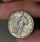 1917- D Standing Liberty Quarter Type 2.  XF-AU #3