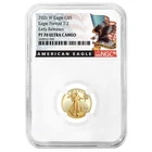 2021-W $5 1/10-oz Proof T-2 American Gold Eagle NGC PF70UC ER Black Label