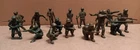 Vintage Marx 60mm Combat GIs and MPs! SMELL THAT OLD VINYL!