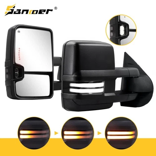 Switchback Tow Mirrors for 2007-2014 Chevy Silverado Suburban Tahoe GMC Sierra