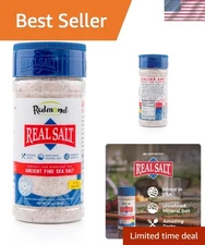 10 Ounce Real Sea Salt Shaker - Unrefined, Gluten-Free & Trace Mineral Rich