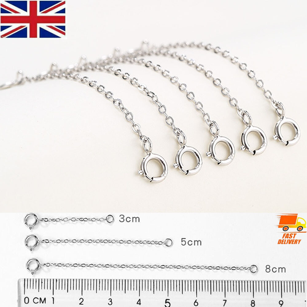Nostrand Sterling Silver 3mm Bracelet Safety Chain 2