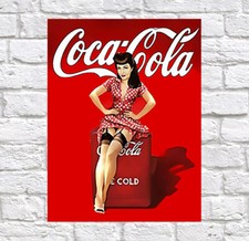 Coca Cola, Retro metal Tin Aluminium Vintage Sign Garage Man Cave Shed Gift