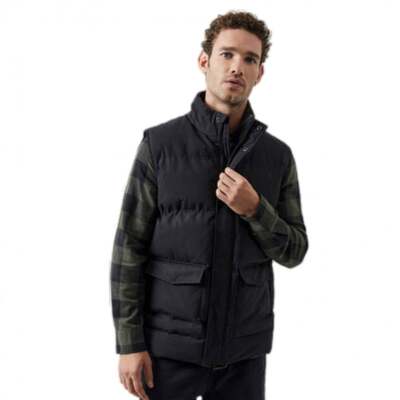 Mens French Connection Black Gilet 5GTEB