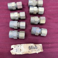 66x6 EATON TYPE 3/8 female npt to 3/8 in tube GYROLOK LOT of 8