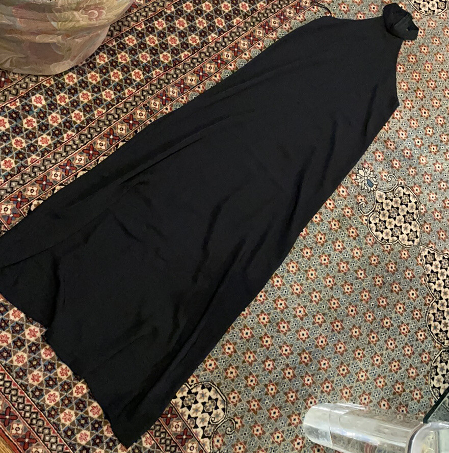 aq aq maxi dress AQ/AQ black halter maxi dress size 2