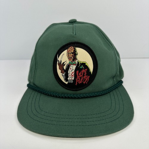 FREDDY KRUEGER A Nightmare on Elm Street snapback hat HORROR HATS green