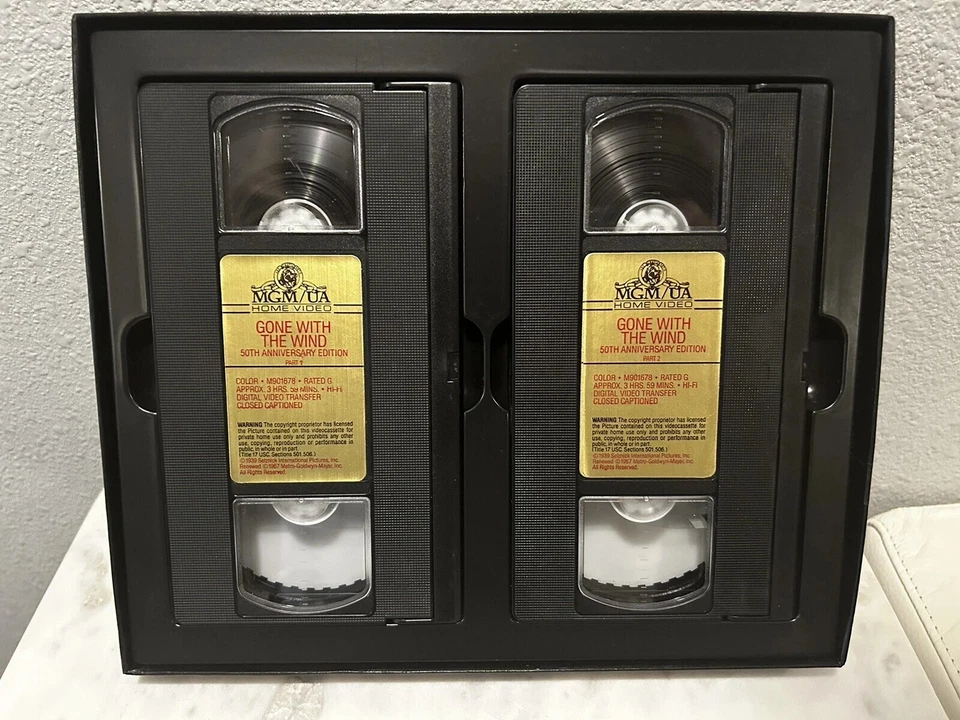 “GONE WITH THE WIND” 50th ANNIVERSARY EDITION, Box VHS Tapes With Certificate - Image 2 of 4