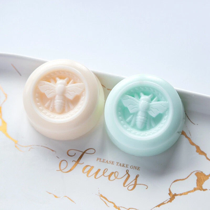 Honey Bee Wax 6 Cell ROUND Mold Baking Mould Candle Cake Silicone Beeswax - Image 3 of 4