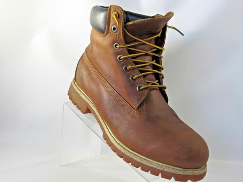 Timberland 72066 SZ 10.5 M Marrone Pelle Stivali Impermeabili Scarpe Da  Uomo Made in USA | eBay
