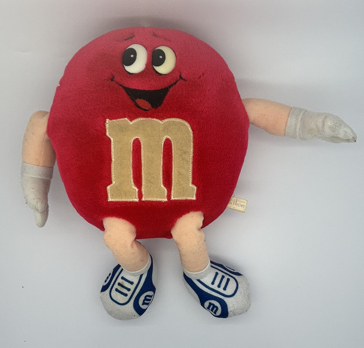 Vintage 1987 M&M's Mars Inc Fun Friend Red M&M Plush Stuffed 12
