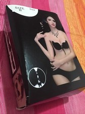 Women Black Inserts , Breast Pads , With Adjustable String, Size B, New