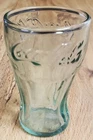 Vintage 3” Miniature Green Glass Coke Coca Cola Glass Shot Glass?
