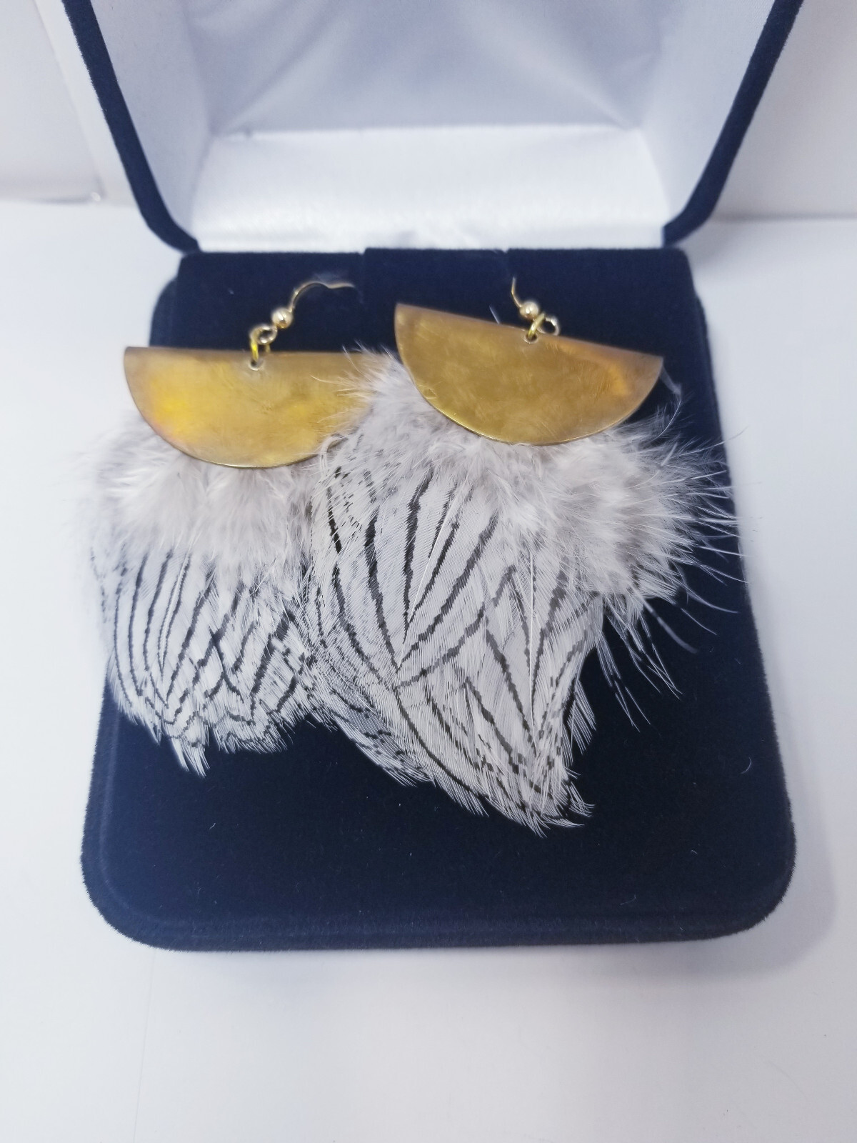 Handmade Feather Earrings - image 2