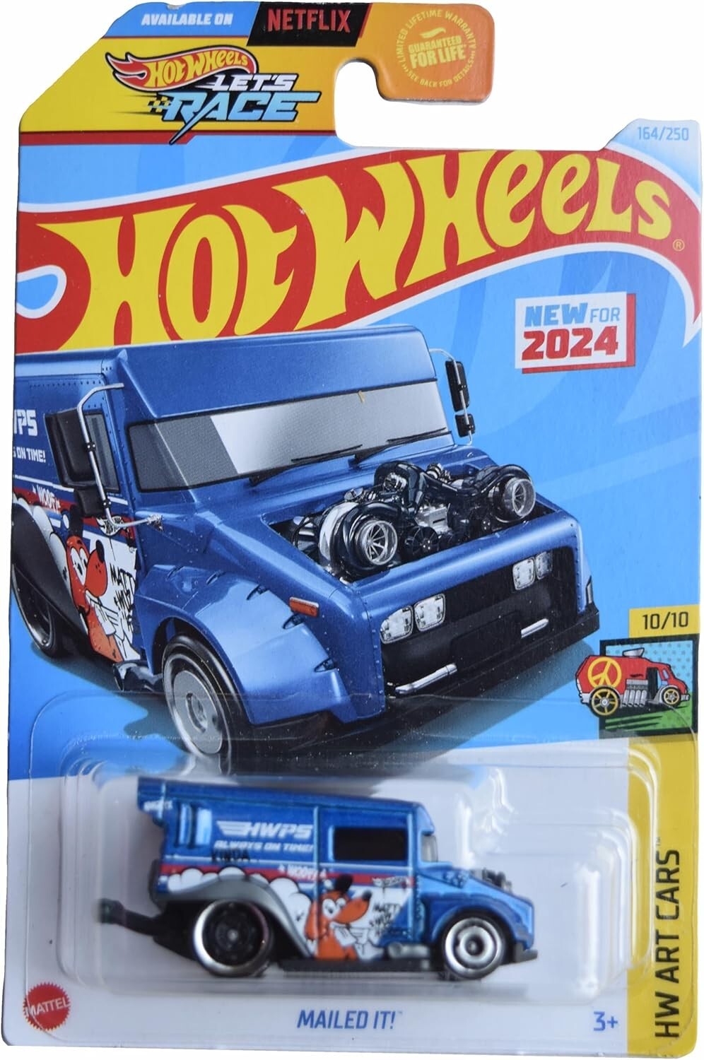 Hot Wheels - 2024 HW Art Cars 10/10 Mailed It! 164/250 (BBHRY82)