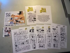 WESTERN COMIC STRIP ORIGINAL ART LOT 'SUNDOWN' BY SCOTT REED
