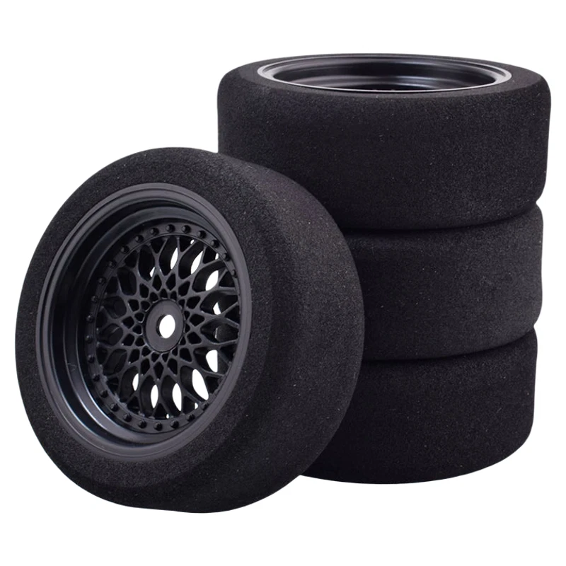 1/10 Nitro Rc Car Racing Foam Onroad Tire Wheel Set for Kyosho Hpi Traxxas TT02 - Image 3 of 4