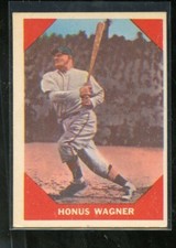1960 FLEER #62 HONUS WAGNER BASEBALL GREATS VG+ E012373