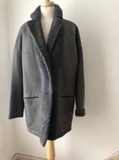 Reversible Sprung Freres Lamb Skin Coat Grey