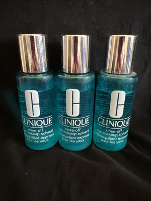 NEW 3PK - CLINIQUE Rinse Off Eye Makeup Solvent, Fragrance Free (2 fl oz ea)