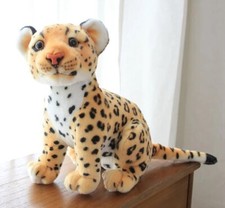 Sitting Leopard 9 Inch Stuffed Animal Plush Toys Toddler Doll Kids Gifts