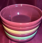 LOT Homer Laughlin Fiesta soup / cereal Bowls, Set of 6, Mixed Colors EUC