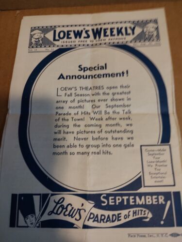 LOEW’S WEEKLY THEATRES Bronx Aug. 29, 1931 Marie Dressler & Polly Moran Politics - Picture 3 of 3