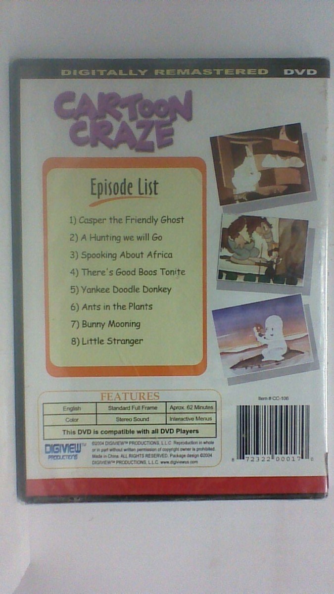Cartoon Craze Presents - Casper: Spooking About Africa (DVD, 2006